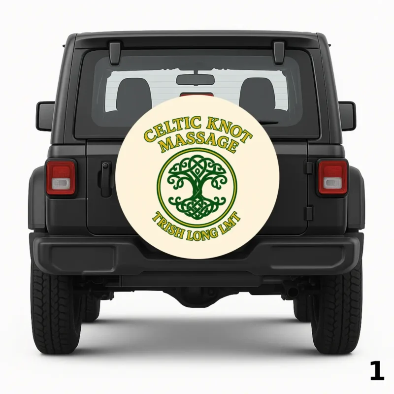 =Celtic Knot Massage Spare Tire Cover