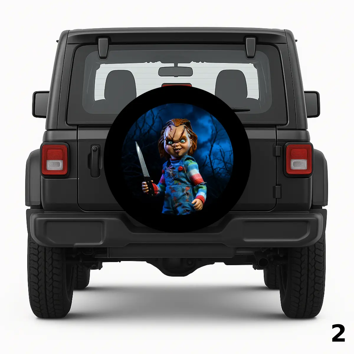 =Chucky Dark Blue Spare Tire Cover