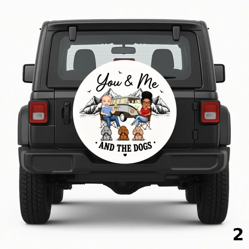 =Couple Camping Spare Tire Cover
