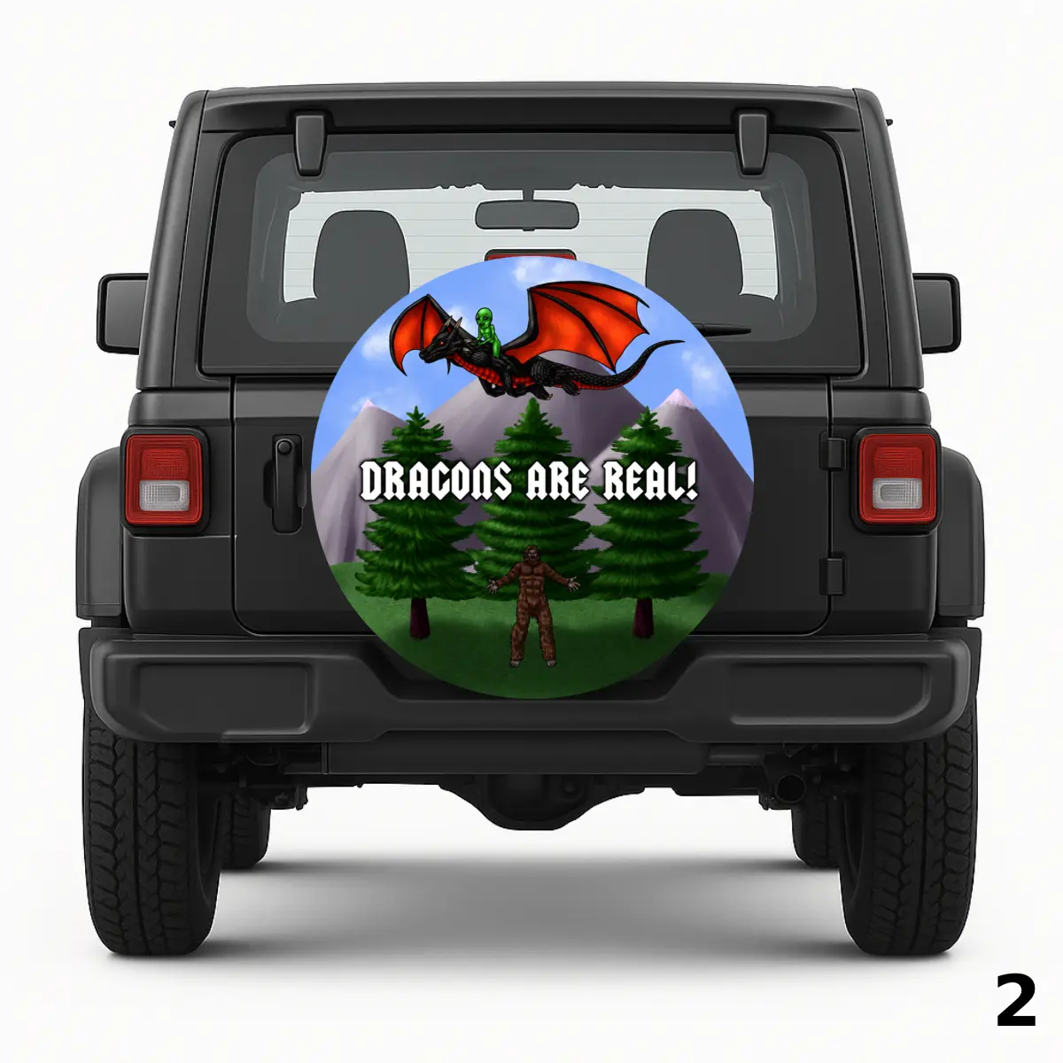 =Dragons Are Real Spare Tire Cover