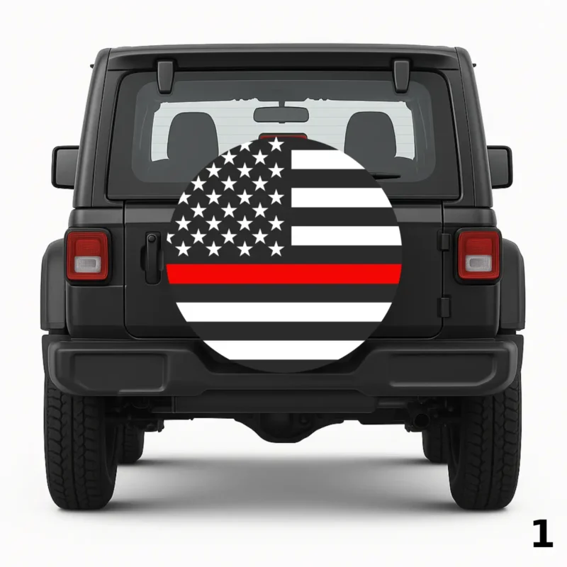 =Firefighter Supports Spare Tire Cover
