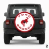 =Ford Bronco Red Spare Tire Cover