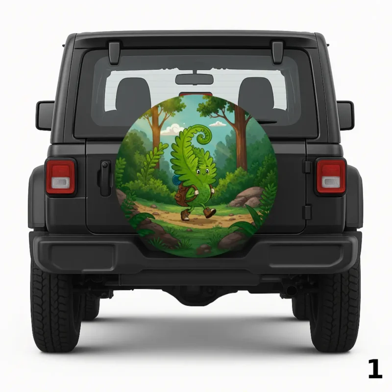 =Forest Fern Spare Tire Cover