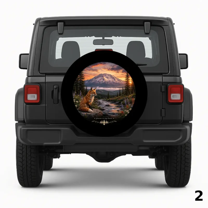 =Forever In My Heart Fox Spare Tire Cover