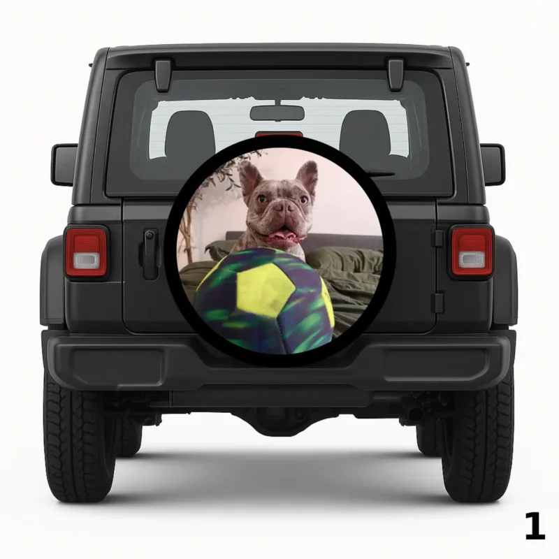 =French Bulldog Custom Spare Tire Cover