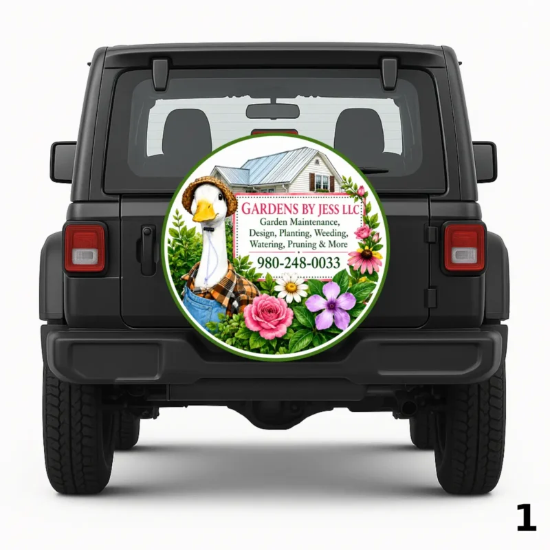 =Gardens by Jess LLC Spare Tire Cover