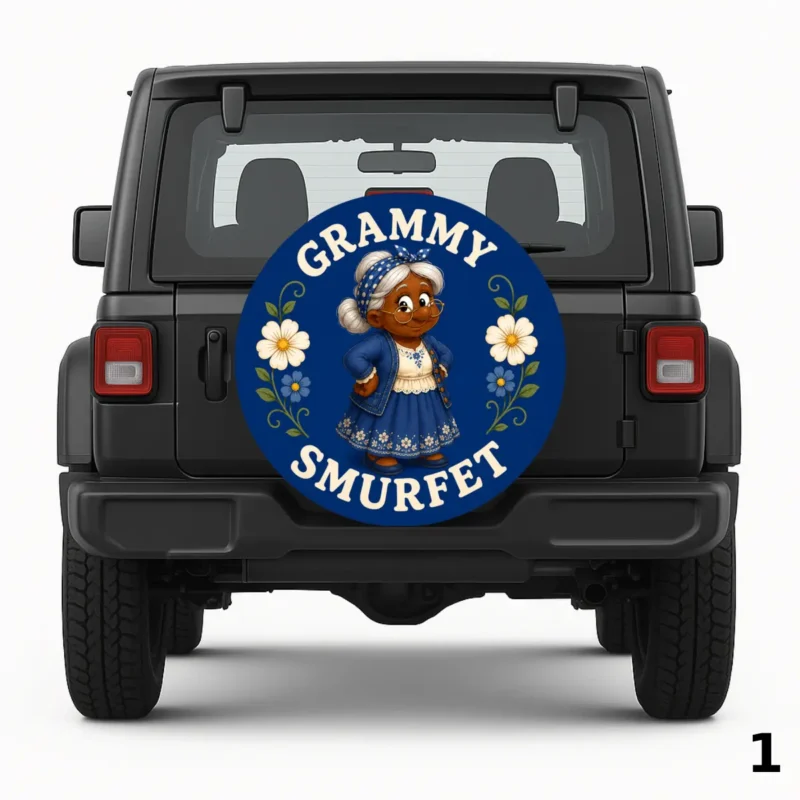 =Grammy Smurfet Spare Tire Cover