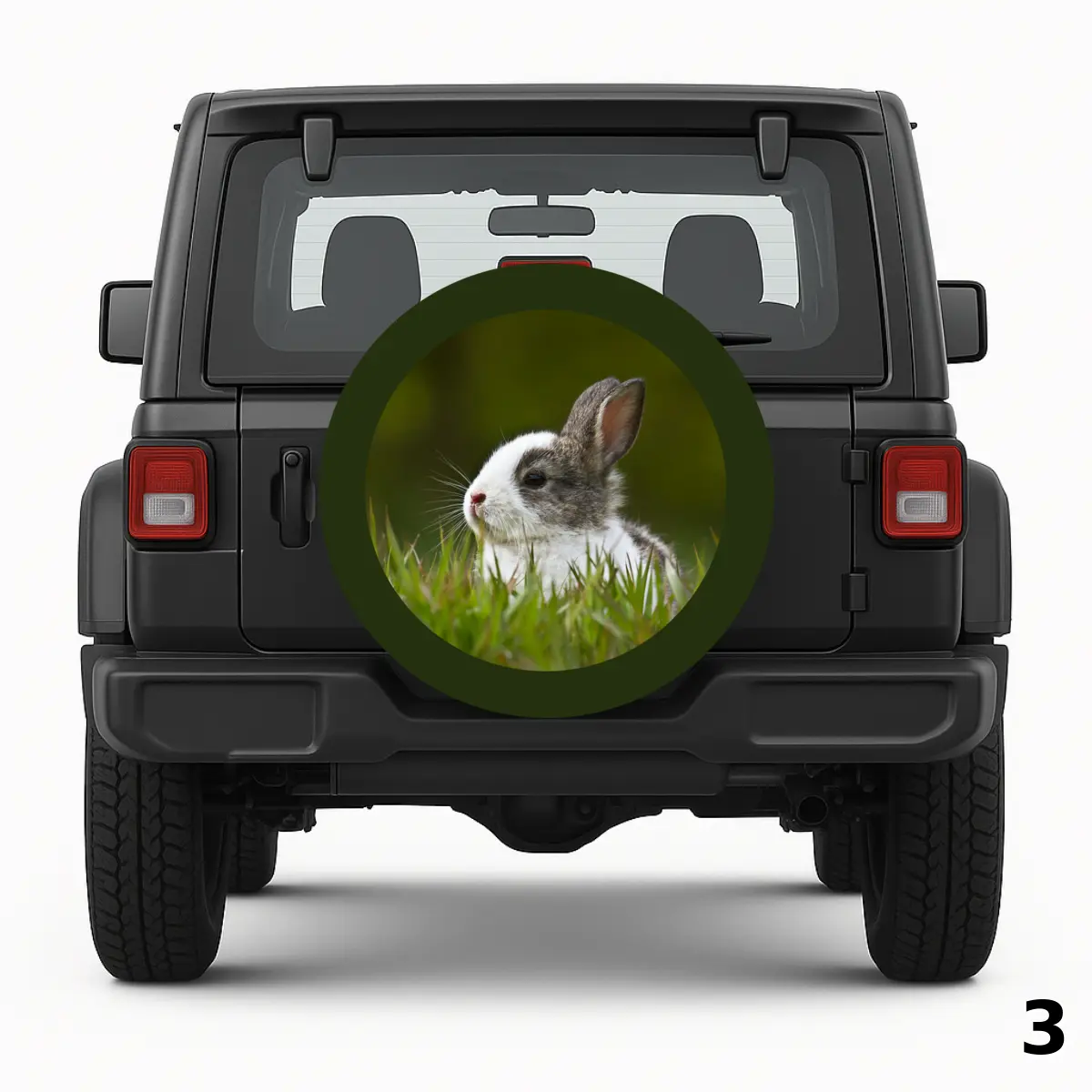 =Hase in der grünen Wiese Spare Tire Cover