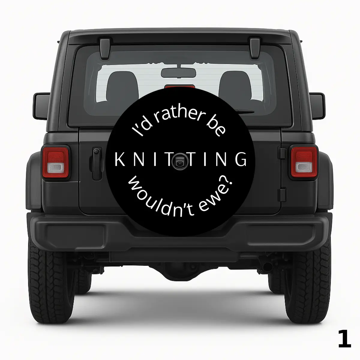 =I'd Rather Be Knitting Spare Tire Cover