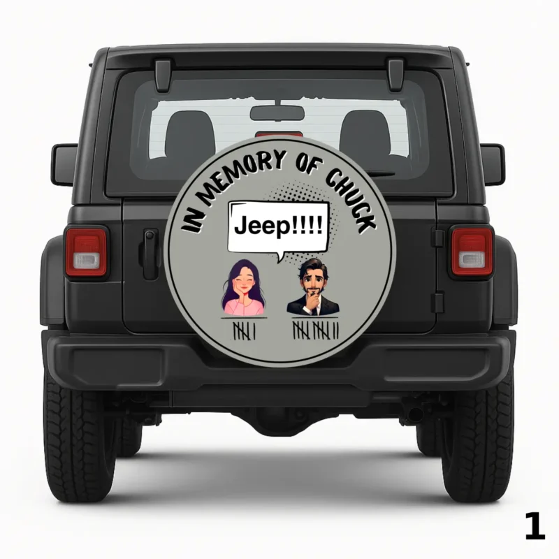 =In Memory of Chuck Spare Tire Cover
