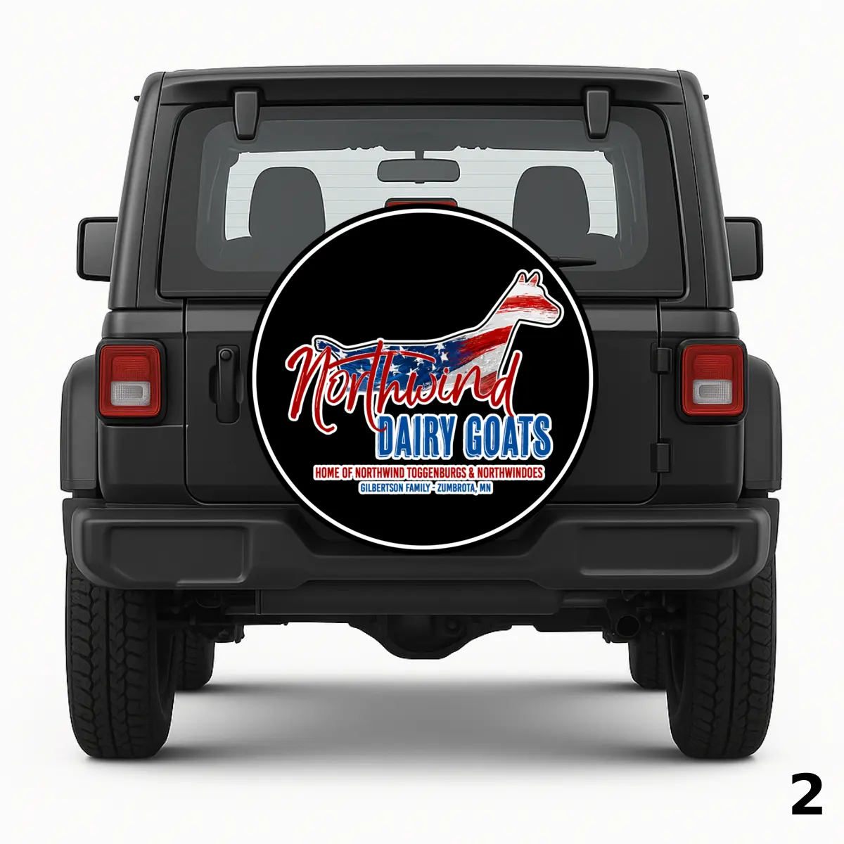 =Northwind Dairy Goats Spare Tire Cover