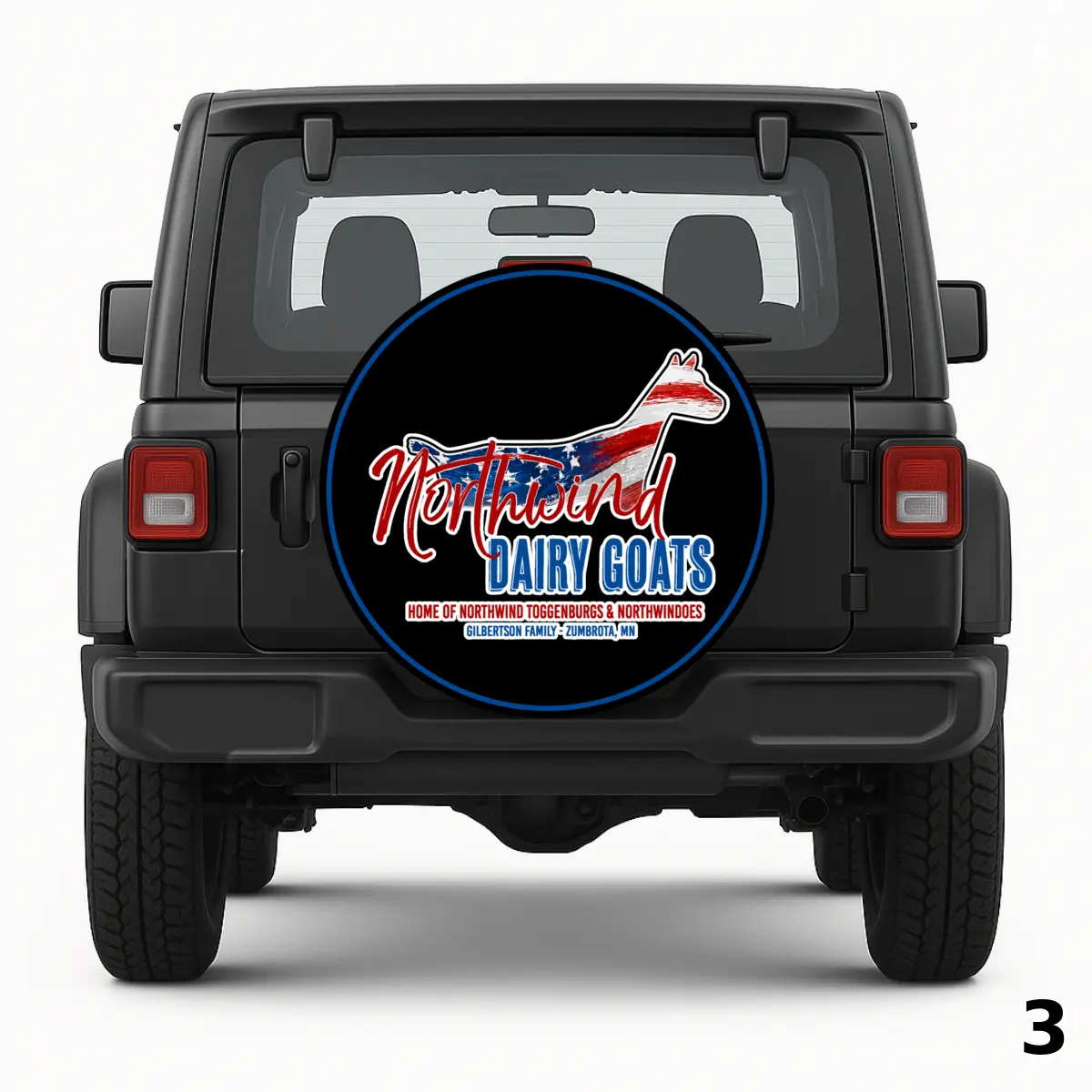 =Northwind Dairy Goats Spare Tire Cover