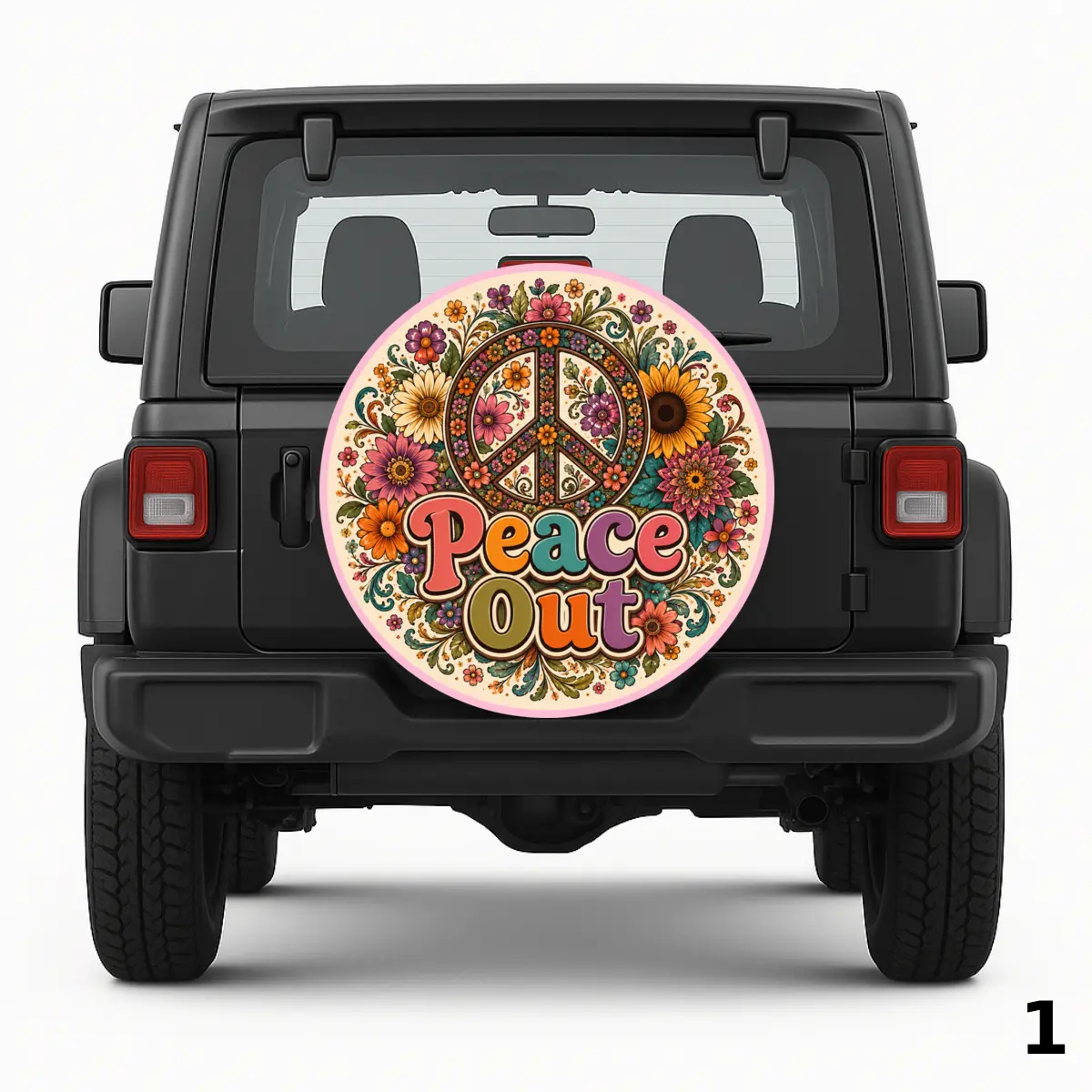 =Peace Out Spare Tire Cover