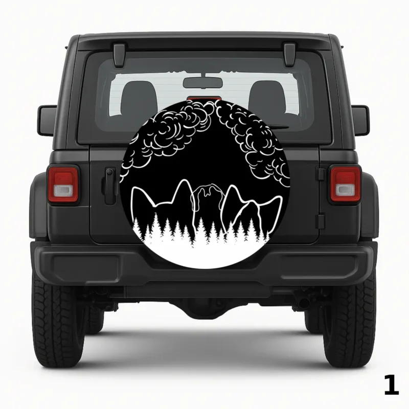 =Pine Forest Horizon Spare Tire Cover