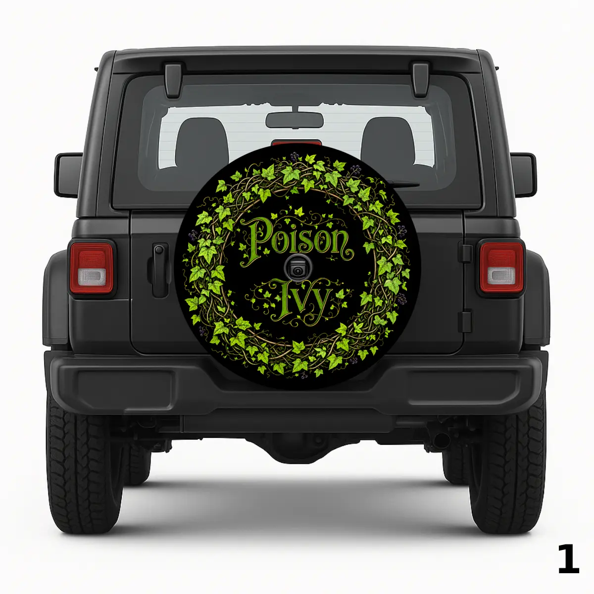 =Poison Ivy Wreath Spare Tire Cover
