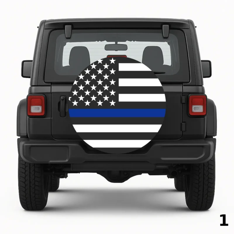 =Police Supports Spare Tire Cover