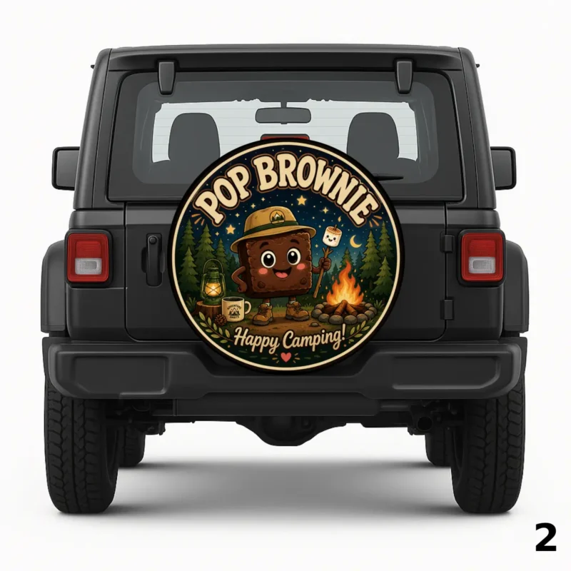 =Pop Brownie Spare Tire Cover