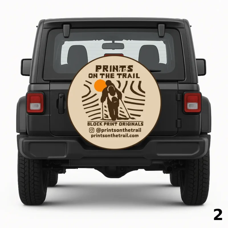 =Prints On The Trail Spare Tire Cover