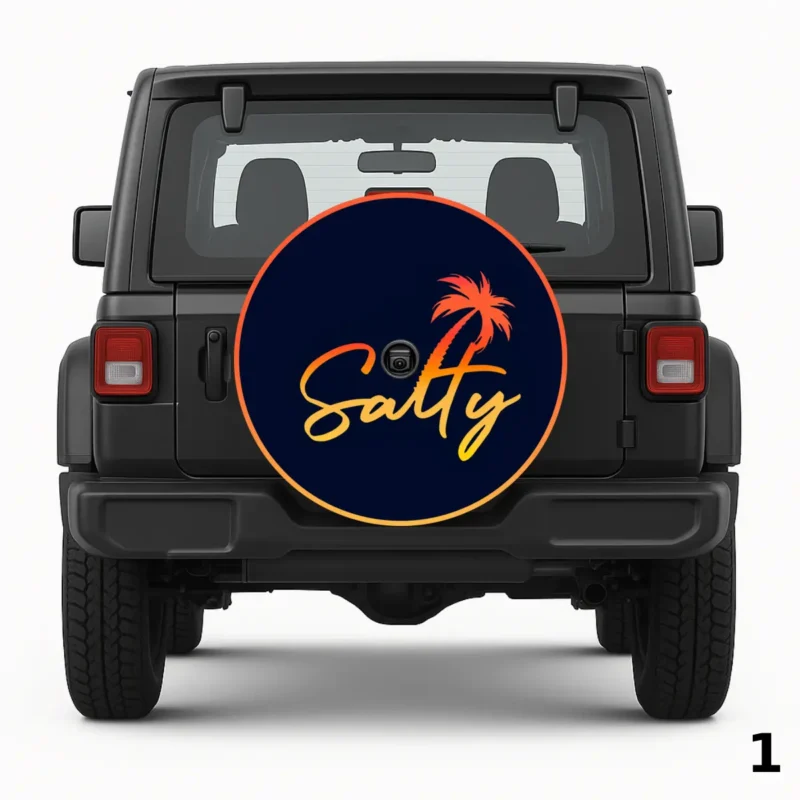 =Salty with Palm Tree Spare Tire Cover