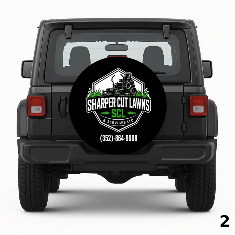 =Sharper Cut Lawns Spare Tire Cover