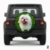 =Smiling Maltese Spare Tire Cover