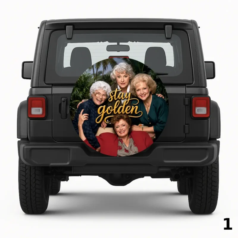 =Stay Golden Spare Tire Cover