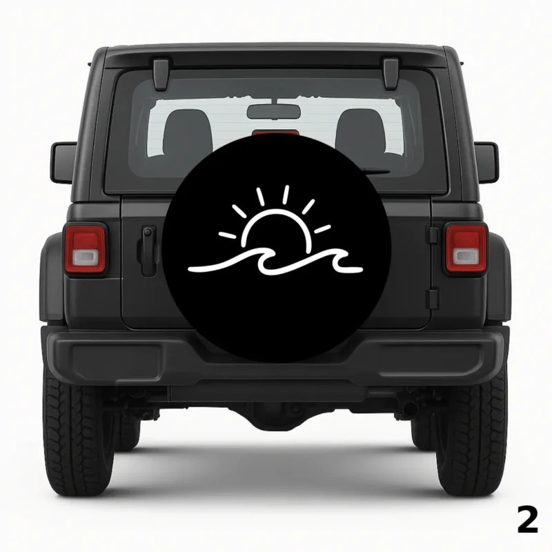 =Sun and Waves Spare Tire Cover
