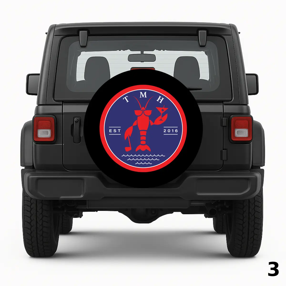 =TMH Custom Logo Spare Tire Cover