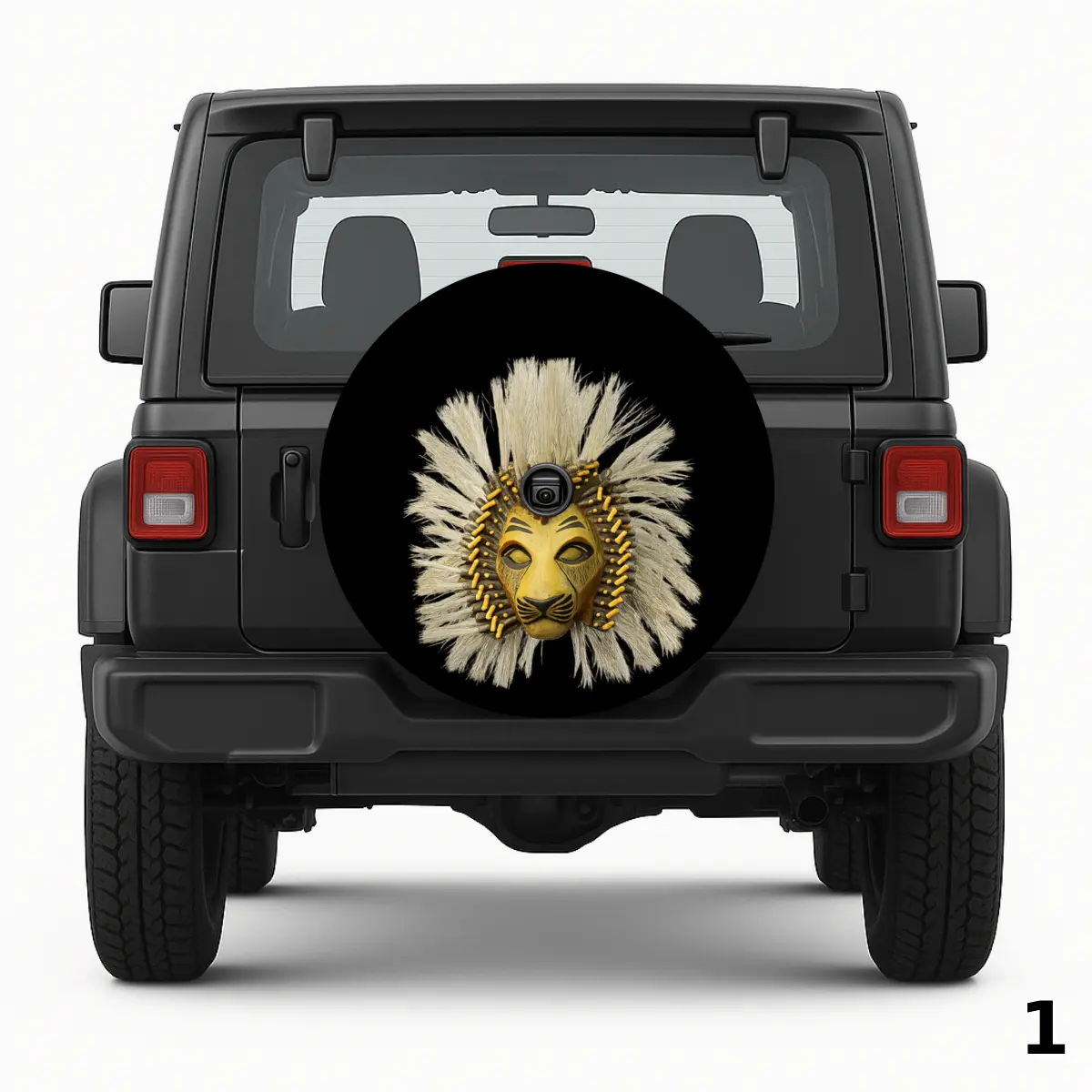 =Tribal Lion Spare Tire Cover