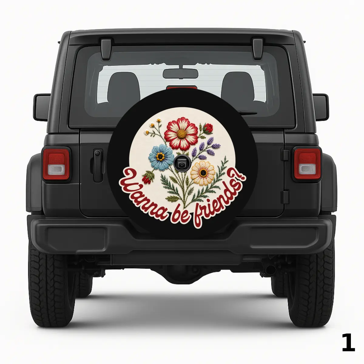 =Wanna Be Friends Spare Tire Cover