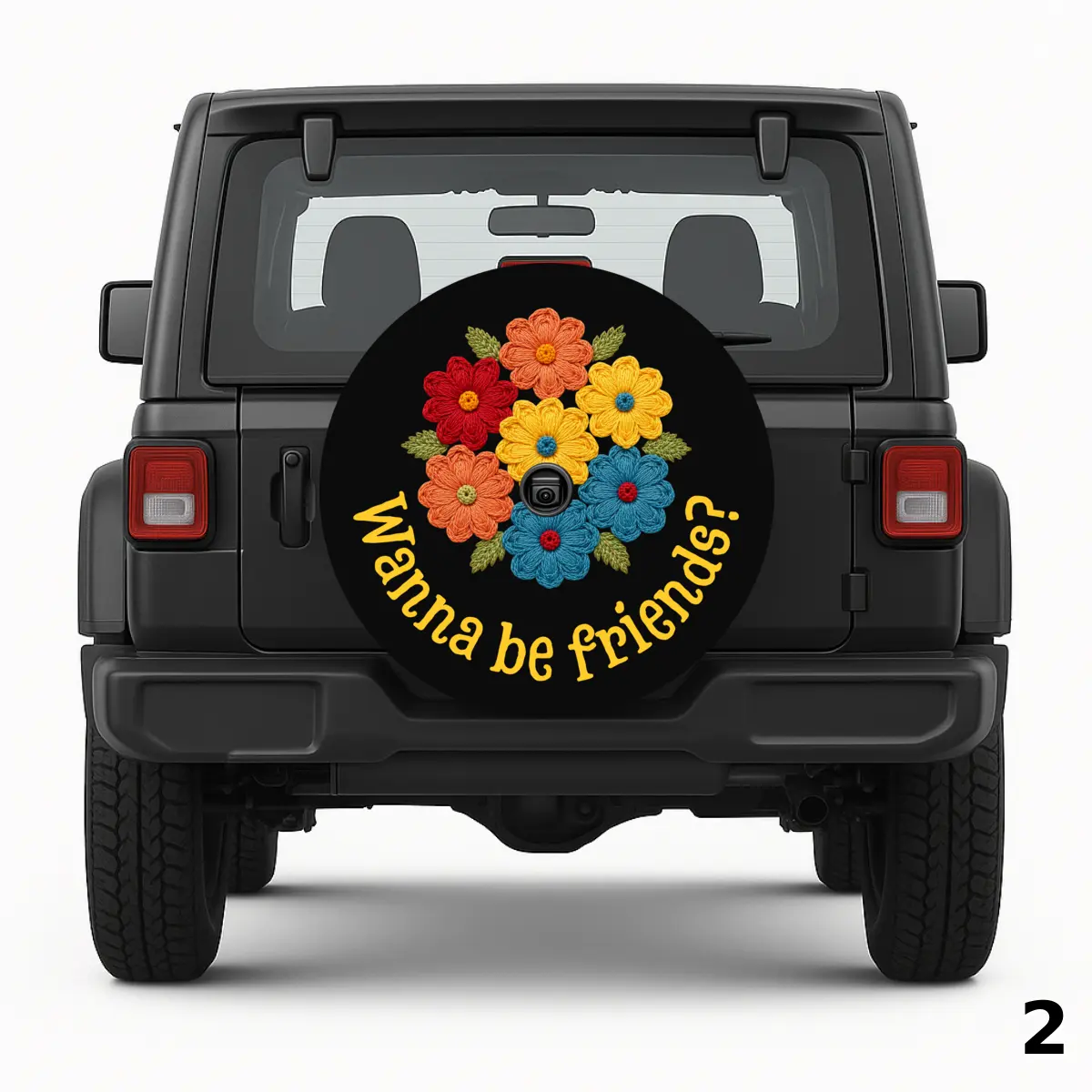 =Wanna Be Friends Spare Tire Cover