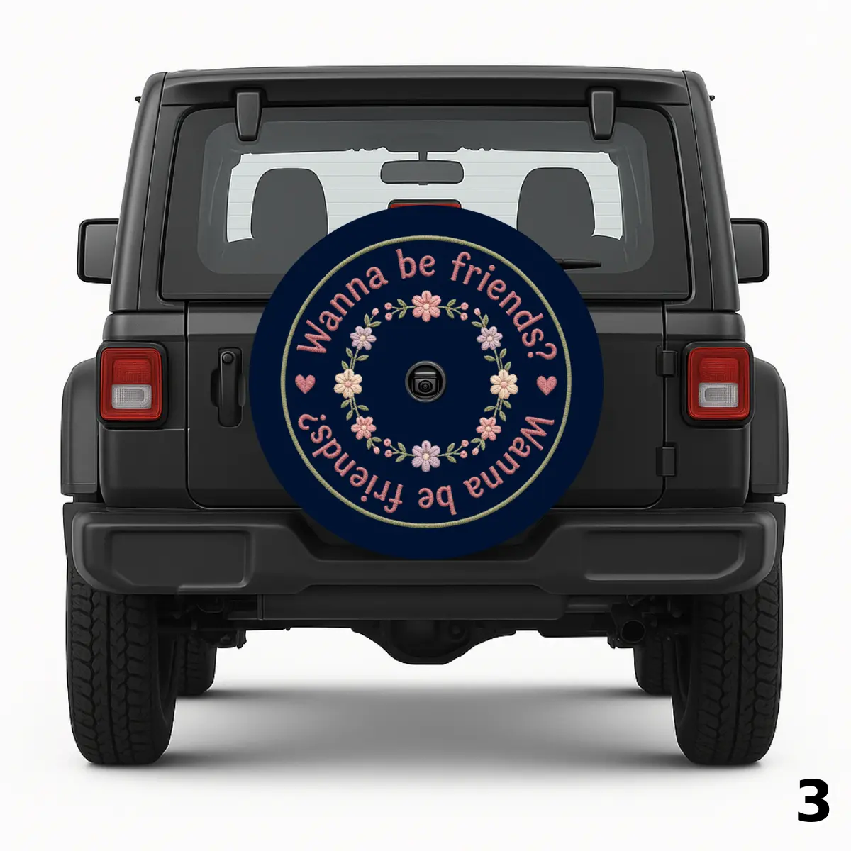=Wanna Be Friends Spare Tire Cover