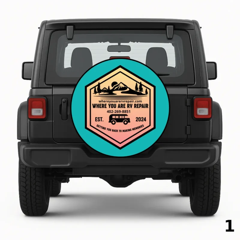 =Where Zou Are RV Repair Spare Tire Cover