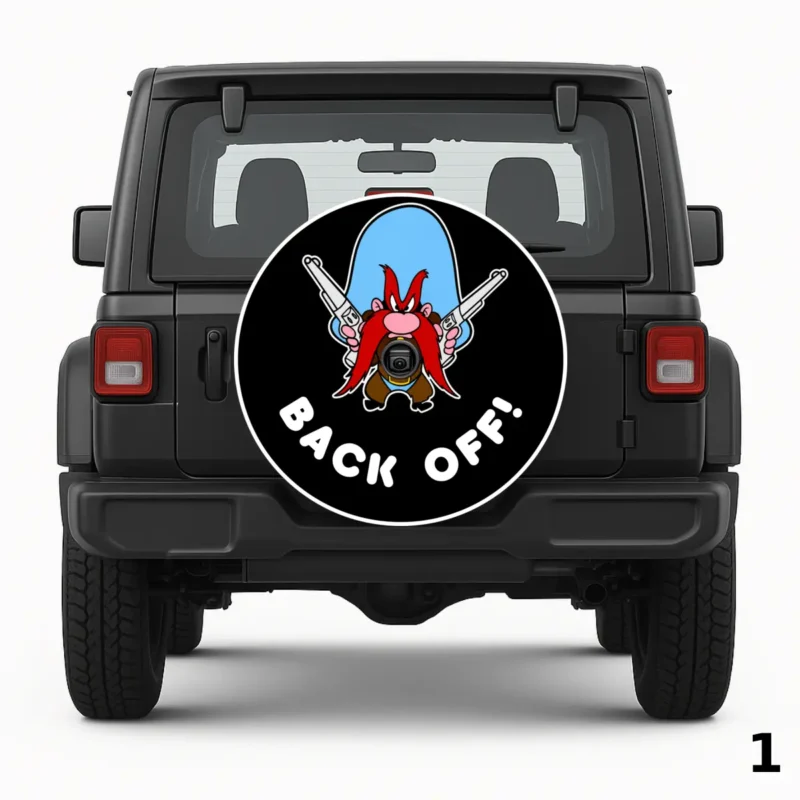 =Yosemite Sam, Back Off! Spare Tire Cover