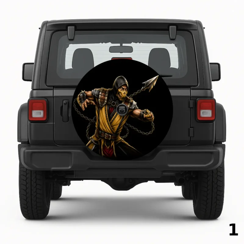 Scorpion Mortal Kombat Spare Tire Cover