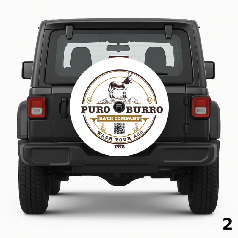 Puro Burro Logo Spare Tire Cover