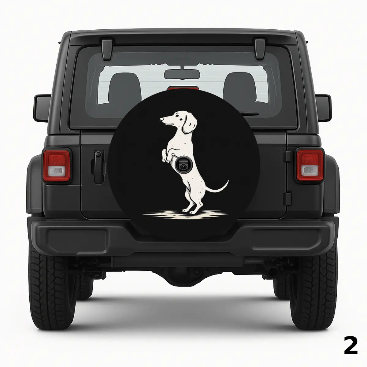 Begging Dachshund Spare Tire Cover