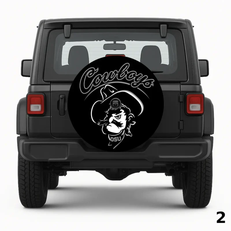 Oklahoma State Phantom Pete Spare Tire Cover