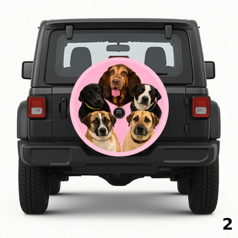 Five Dogs Spare Tire Cover