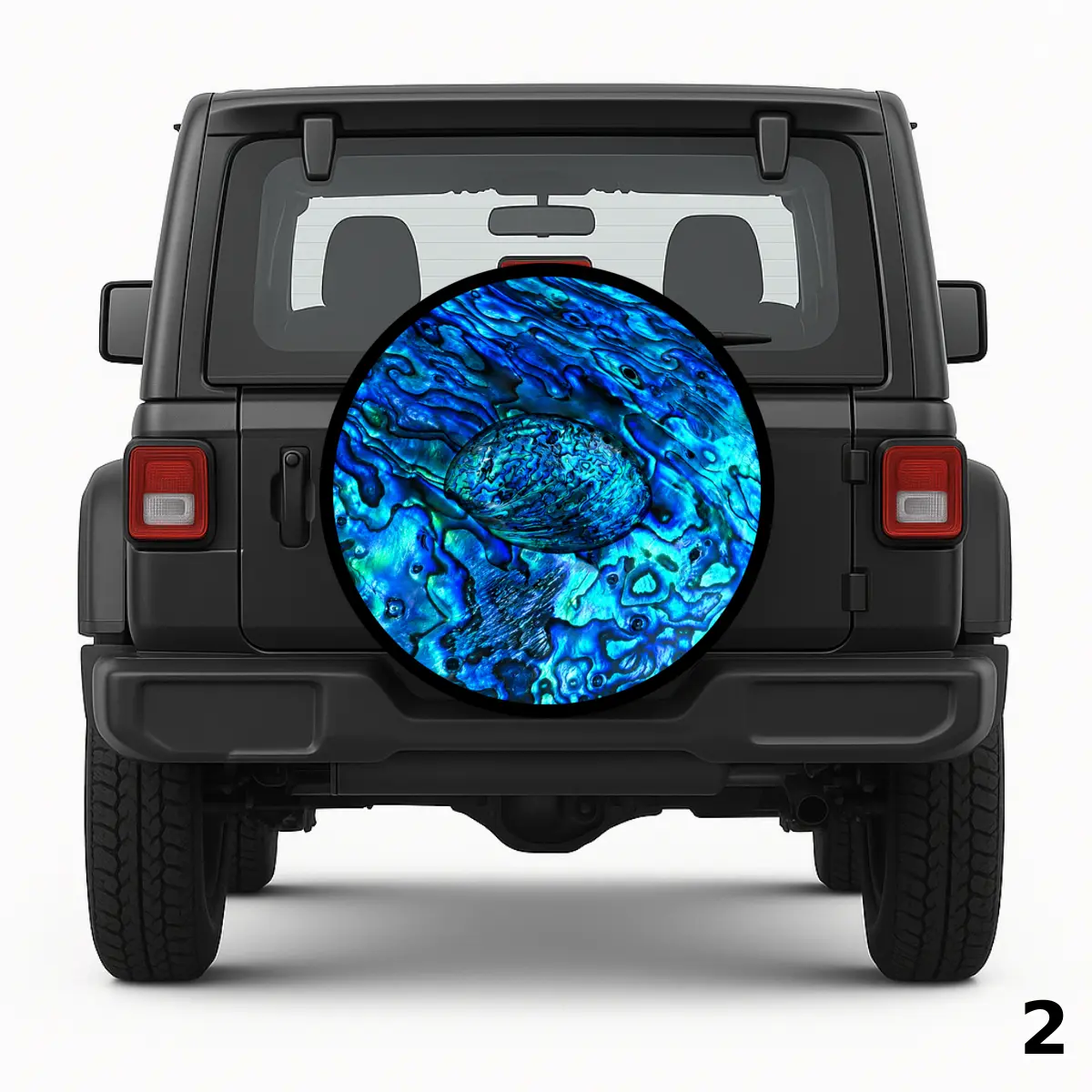 =Abalone Shell Spare Tire Cover