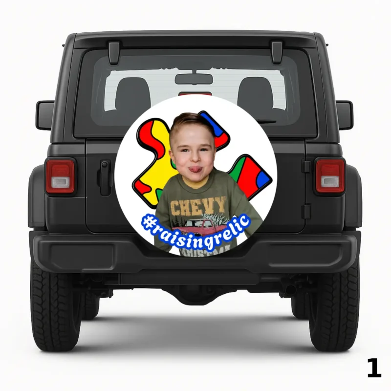 =Autism Puzzle Spare Tire Cover