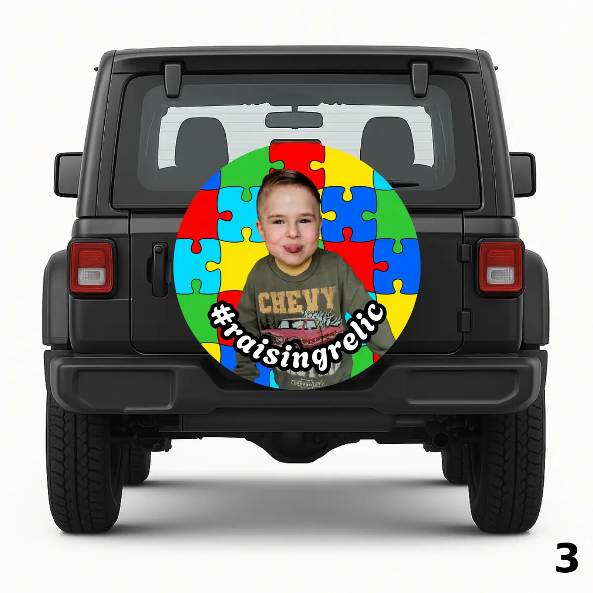 =Autism Puzzle Spare Tire Cover