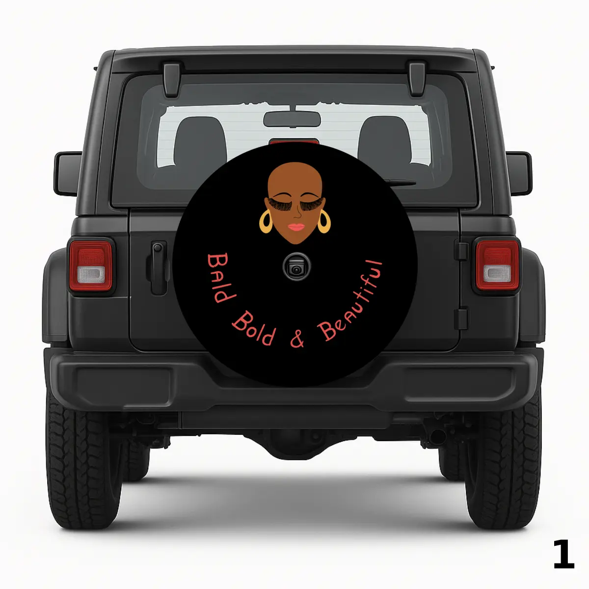 =Bald Bold & Beautiful Spare Tire Cover