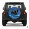 =Black Dog Swimming Spare Tire Cover