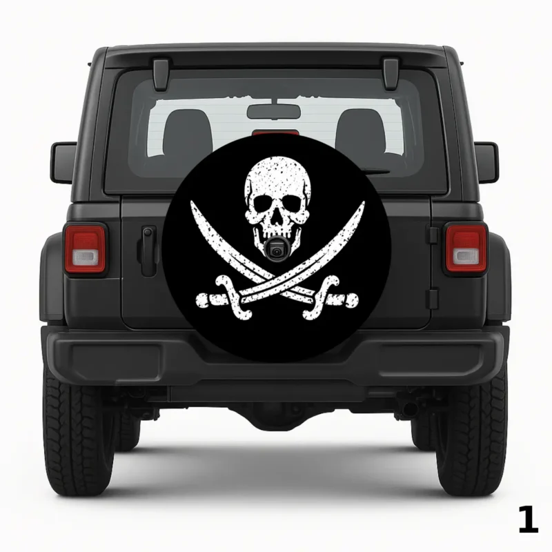 =Calico Jack Skull Spare Tire Cover