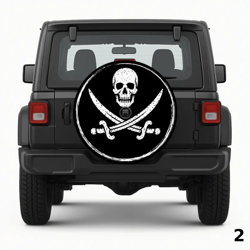 =Calico Jack Skull Spare Tire Cover