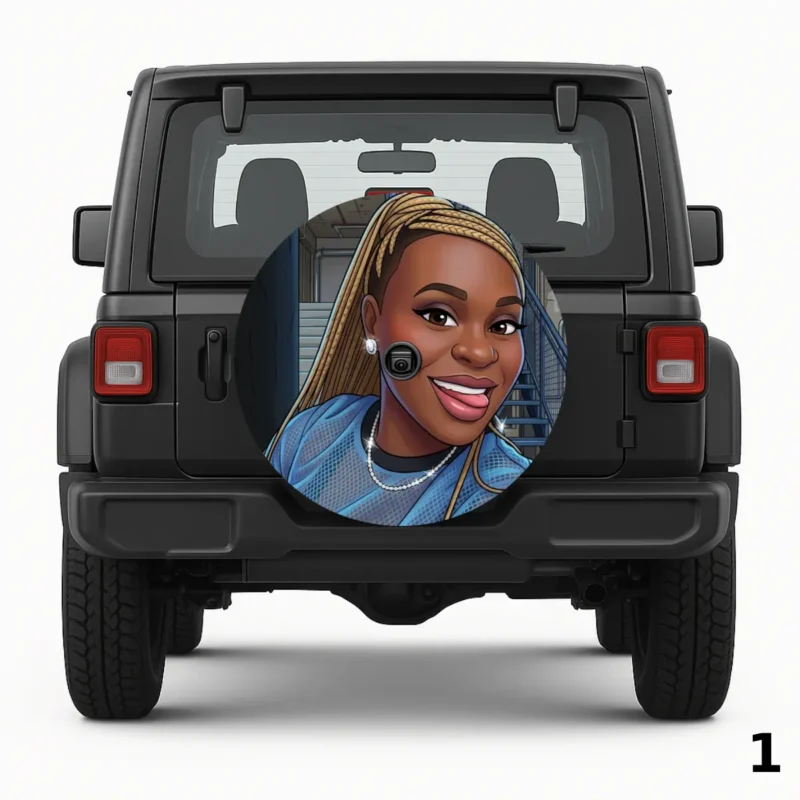 =Cartoon Picture Cover Spare Tire Cover