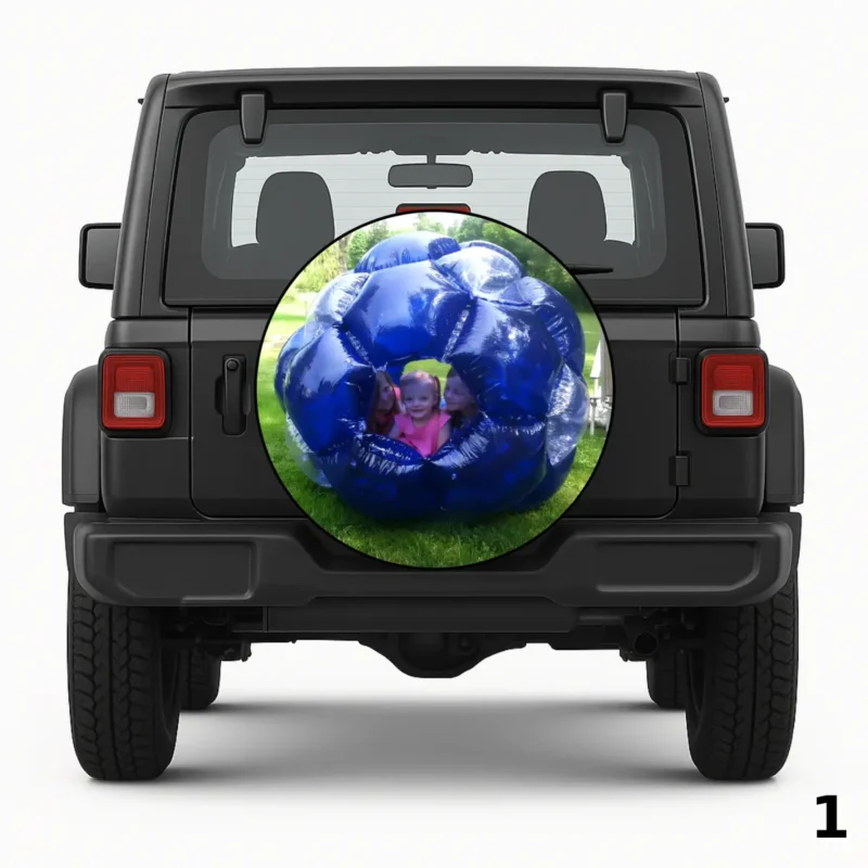 =Child in a Balloon Spare Tire Cover