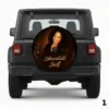 =Chocolate Self Spare Tire Cover