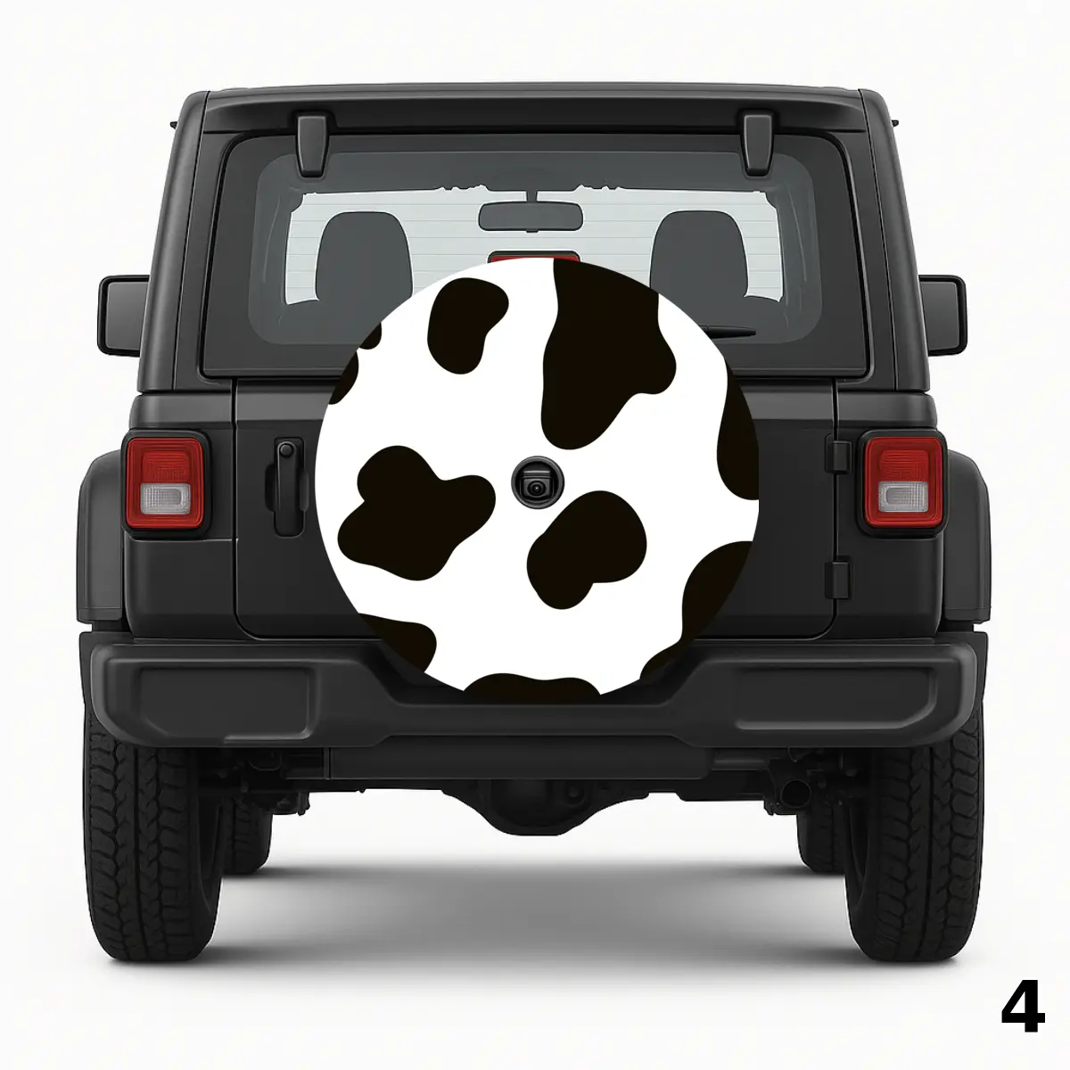 =Cow Print Spare Tire Cover